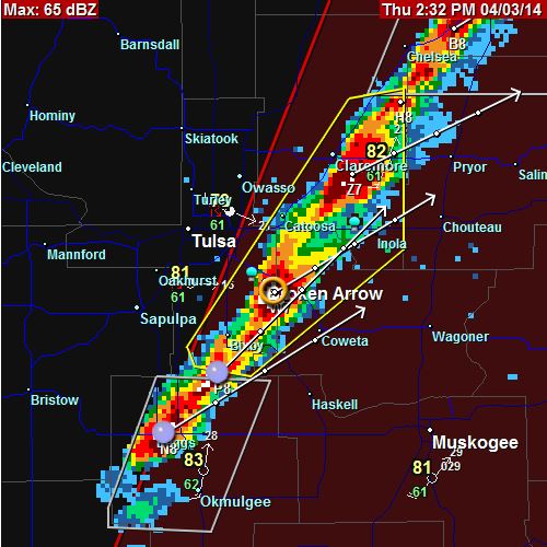 Line of thunderstorms firing up along the front