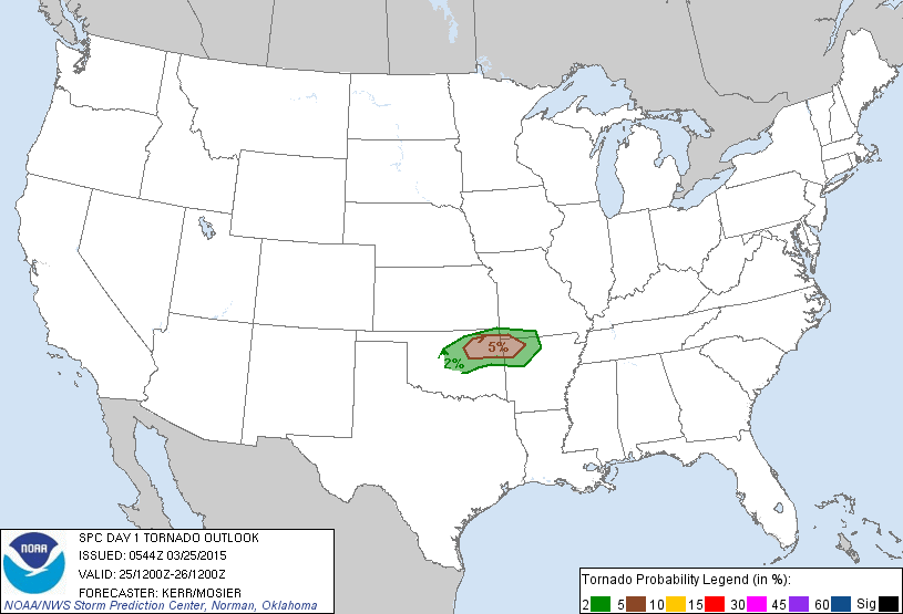 Tornado potential for today (NWS 6:44 am)