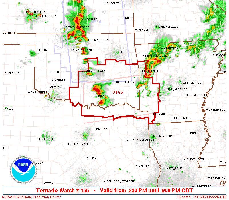 Tornado Watch area expanded.